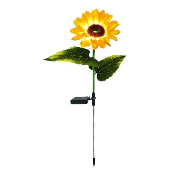 LED Solar Sunflower 1 Flower Garden Decoration Lawn Lamp Waterproof Floral Solar Light Outdoor Decorative Lighting 1