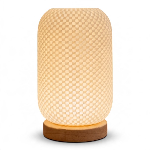 LED stolná lampa Severský štýl Biela 3 farby svetla Ovládač na kábli Napájanie USB 2,2 x 20,4 x 10 cm Nočná lampa Do spálne a obývačky 1