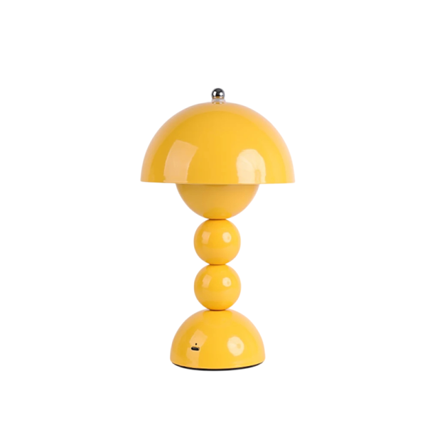 LED stolní lampa ve tvaru houby, 28 x 16 x 10.2 cm, 3 odstíny světla, USB-C nabíjení, 4.5V, designové bezdrátové svícení do ložnice 1