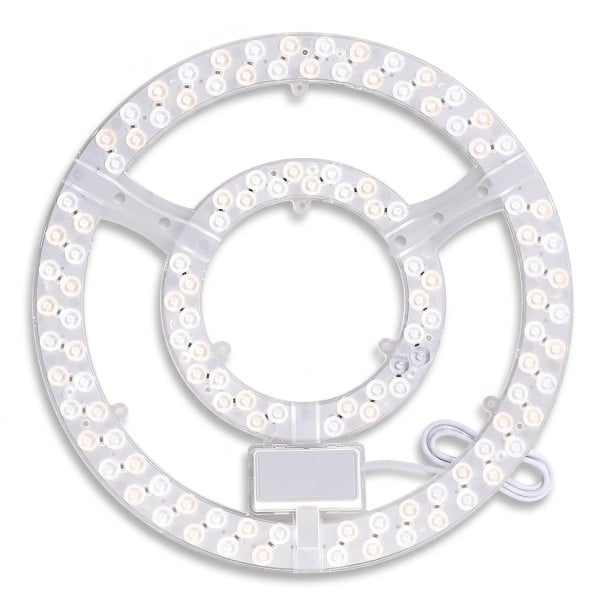LED stropní svítidlo 96 W Plynulé stmívání i změna barvy Dálkový ovladač Kruhový modul o průměru 31 cm Hliník Do místnosti 35 až 40 m2 1