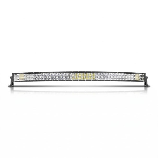 LED světelná rampa oblá 820 W 42 palců Délka 104,3 cm IP68 Studené bílé světlo 6500 K Černé tělo S kabeláží Na offroad i pracovní stroje 1
