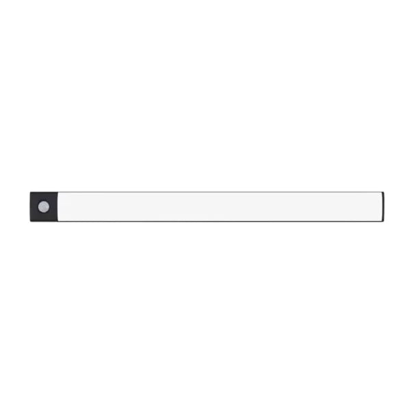 LED światło z czujnikiem ruchu 50 cm Bezprzewodowe Magnetyczne 3 kolory światła Ściemniane USB-C Aluminium Czarne Pod blatem do szafy i garderoby 1