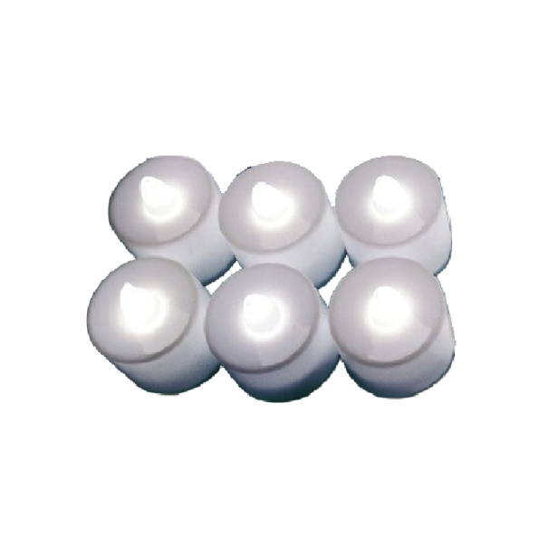 LED-theelichtjes 6 stuks wit