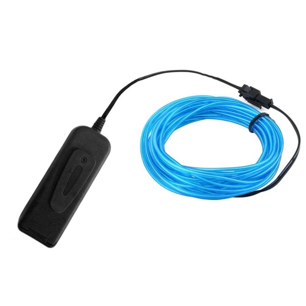 LED-trådskabel för kläder 1 m blå