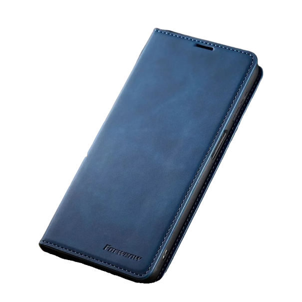 Leder-Klapphülle für Samsung Galaxy S9 Plus blau