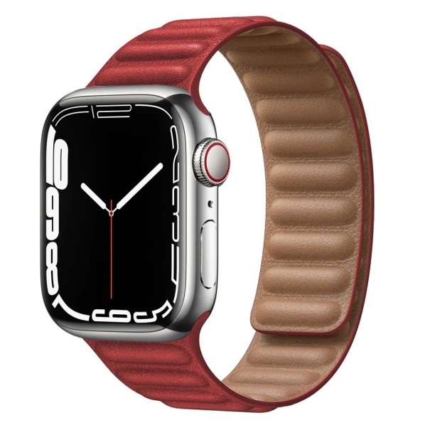 Lederarmband für Apple Watch 38 mm / 40 mm / 41 mm rot