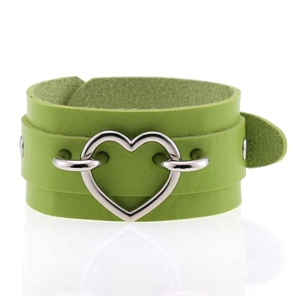 Lederarmband mit Herz