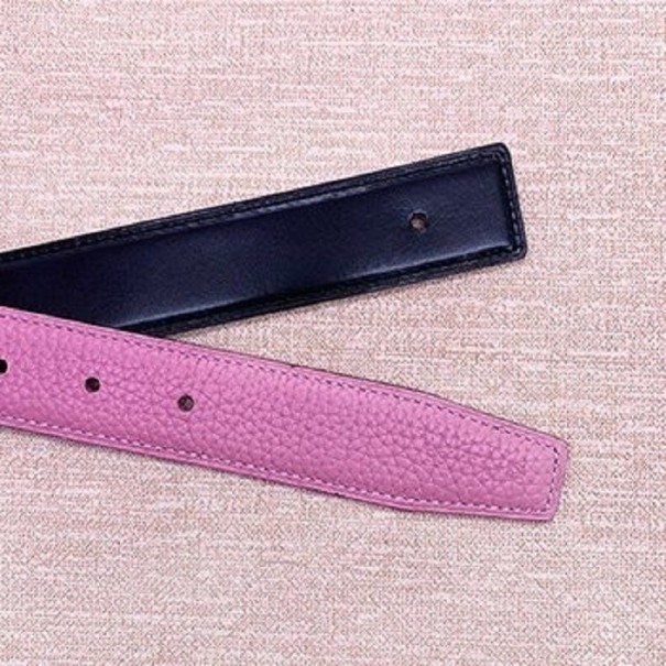 Ledergürtel ohne Schnalle rosa 95 cm