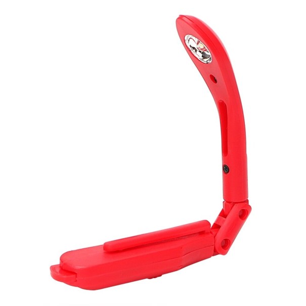 Leeslamp met clip rood