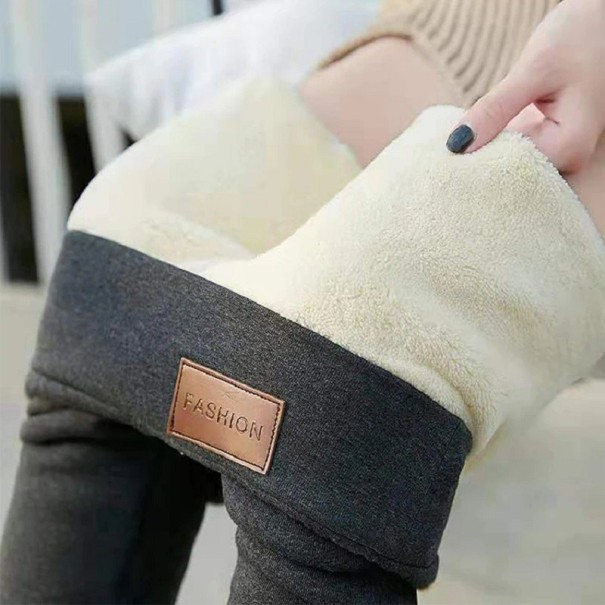 Leggings da donna imbottiti Z362 grigio XS