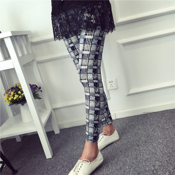 Leggings de cuadros para mujer J519 2