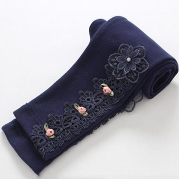 Leggings Filles T2465 bleu foncé 6 A