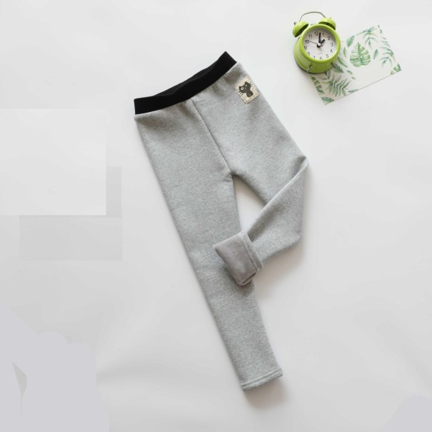 Leggings para niñas T2481 gris claro 10