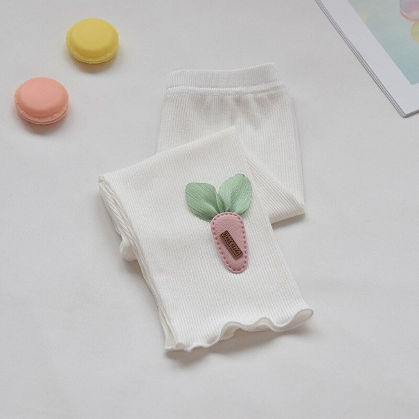 Leggings para niñas T2490 blanco 2