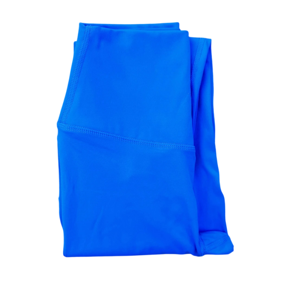 Leggings sportivi da donna senza cuciture con vita alta e tasca sul retro Pantaloni fitness elasticizzati aderenti Leggings comodi per l'allenamento blu XL