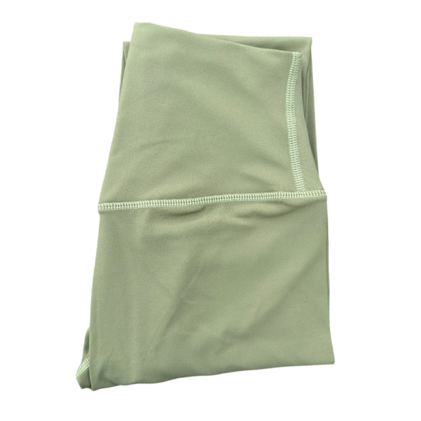 Leggings sportivi da donna senza cuciture con vita alta e tasca sul retro Pantaloni fitness elasticizzati aderenti Leggings comodi per l'allenamento verde chiaro S