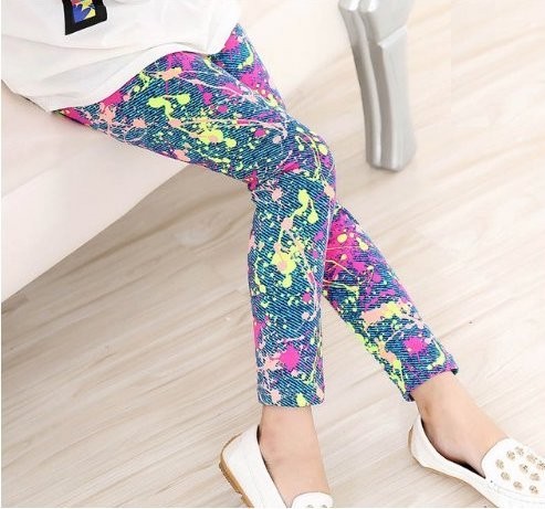 Legginsy dziewczęce ze wzorem J616 3 D