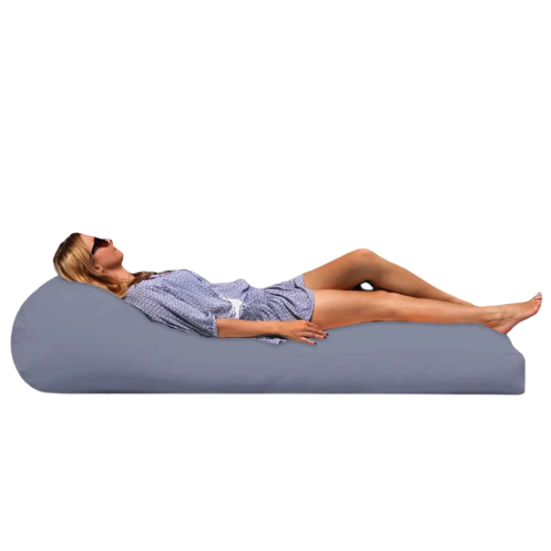 Lehátko pro dvě osoby bez náplně 480 l 180 x 45 x 120 cm voděodolný obal pohodlný venkovní relaxační sedací vak na zahradu i terasu šedá