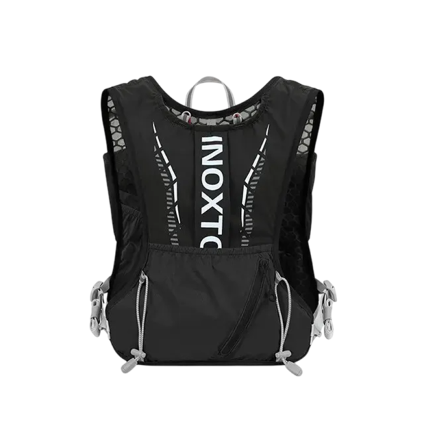 Leichter Laufrucksack, 5-Liter-Trinkweste, Unisex, für Marathon, Radfahren und Wandern, robuster ultraleichter Rucksack für Outdoor-Sportarten für Männer und Frauen schwarz