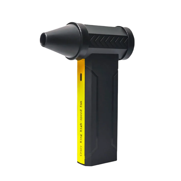 Leistungsstarker elektrischer Turboventilator, 160.000 U/min, per USB wiederaufladbar, 10.000 mAh, Industrie-Staubgebläse, Blasen und Saugen, 4 Geschwindigkeiten schwarz