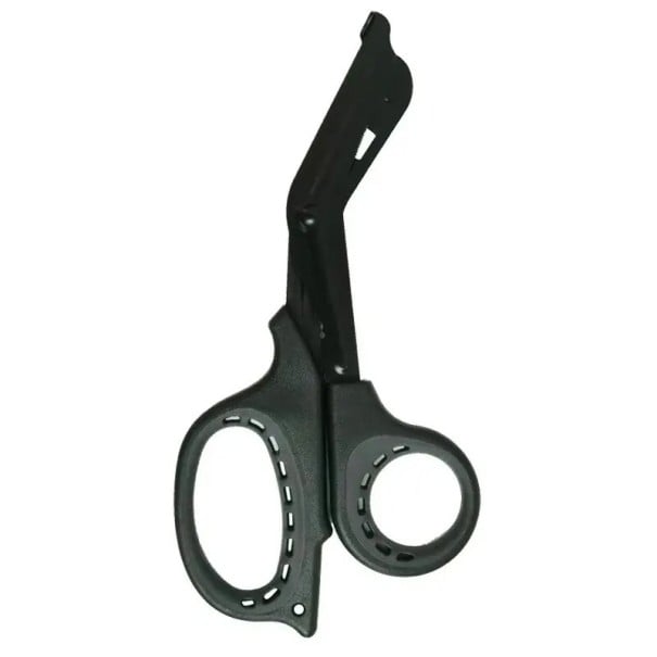 Lékařské nůžky se zahnutou čepelí Nerezové zdravotnické nůžky na obvazy Profesionální první pomoc Pohodlné stříhání materiálů tmavě šedá