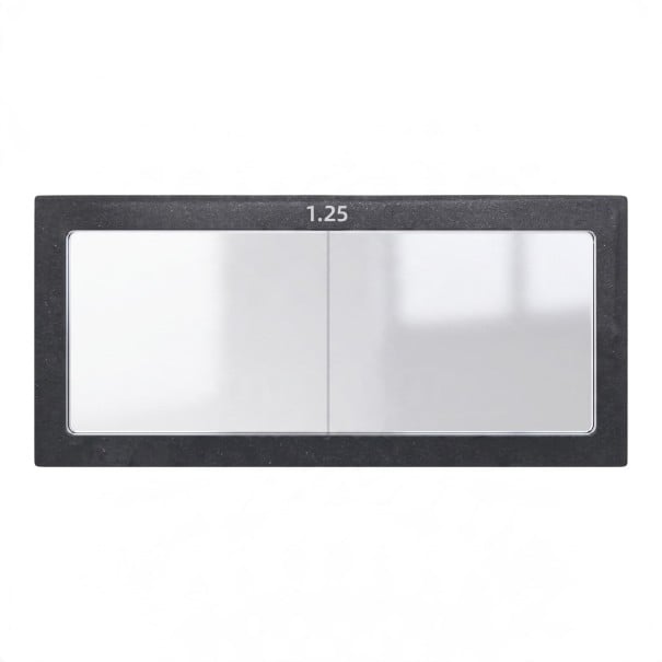 Lente diottrica per casco da saldatore 1,25 diottrie Dimensioni 11 x 5,5 cm Spessore 3 mm Vetro Cornice nera Per saldature precise 1
