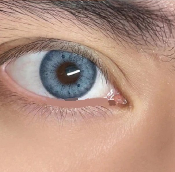 Lentes de contacto de color P3942 azul