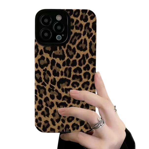 Leopard iPhone 8 Hülle, stilvolle Hülle, Schutzhülle, Leopardenmuster, rutschfestes Design, Fallschutz, modisches Accessoire 1