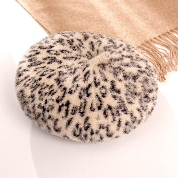 Leopardbasker för kvinnor beige