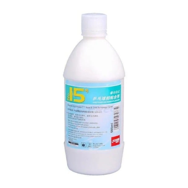 Lepidlo na potahy stolnotenisových pálok 500 ml vodné VOC free bez rozpúšťadiel číre lepidlo na lepenie gumy na raketu 1