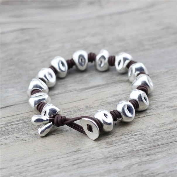 Leren armband H371 2