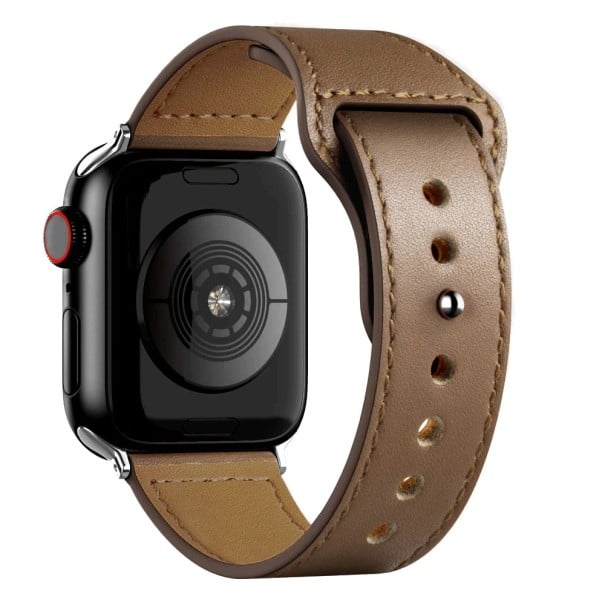 Leren band voor Apple Watch 38 mm / 40 mm / 41 mm T860 koffiekleur