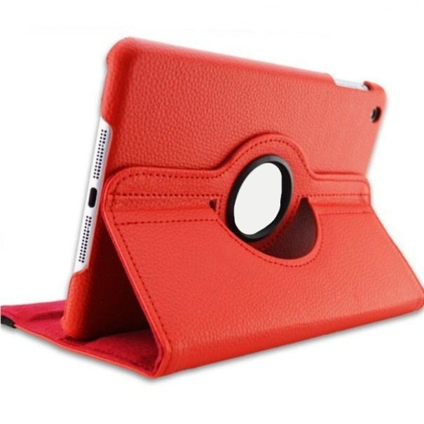 Leren hoesje voor Apple iPad mini 1 / 2 / 3 rood