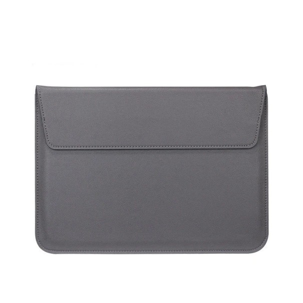 Leren laptophoes voor MacBook, Huawei 11 inch, 32,4 x 21,3 cm grijs