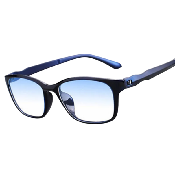 Lesebrille +2,00 mit Blaulichtfilter Kunststoffrahmen Leichtes Design Augenschutz bei der Arbeit am Computer und beim Lesen von Büchern blau