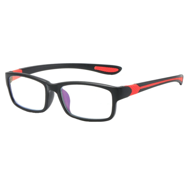Lesebrille aus Kunststoff +3,50 TR90-Material. Robuste, leichte Brille mit Blaulichtfilter. Augenschutz bei der Arbeit am Computer und beim Lesen. rot