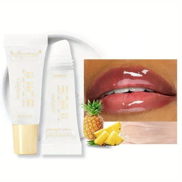 Lesklý hydratační balzám na rty s vůní ovoce 5 ml Výživa a ochrana rtů Jemný lesk Přírodní složení Péče o suché a popraskané rty Pineapple