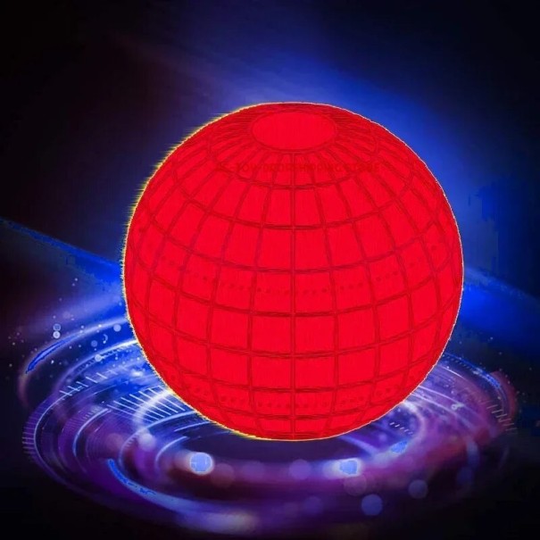 Létající míč na ovládání pro děti dovnitř i ven Dětská bumerangová hračka s ovladačem 360° rotující UFO koule 9,5 cm červená