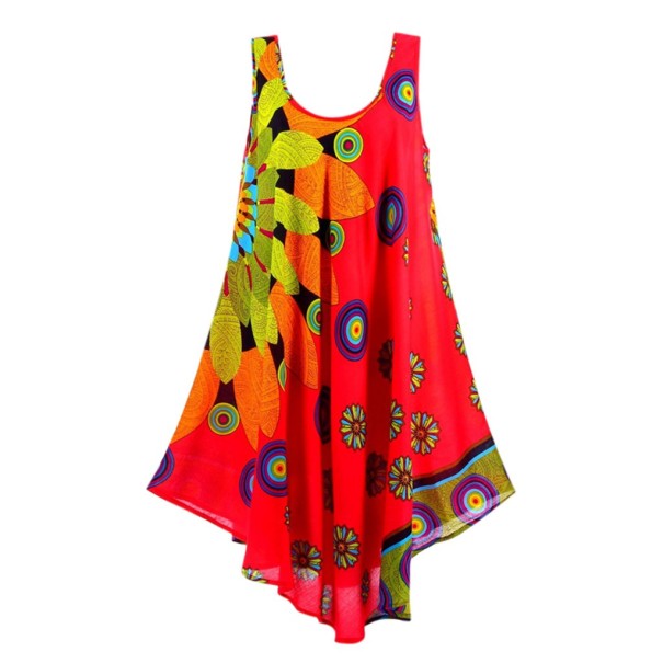 Letné šaty farebné 3XL 3