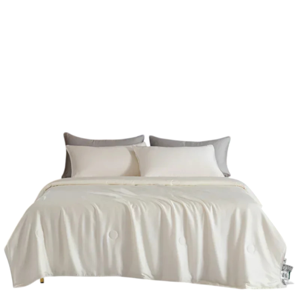 Letní chladivá přikrývka 150 x 200 cm Oboustranná dvoubarevná přikrývka 100% polyester Lehká letní deka na spaní bílá