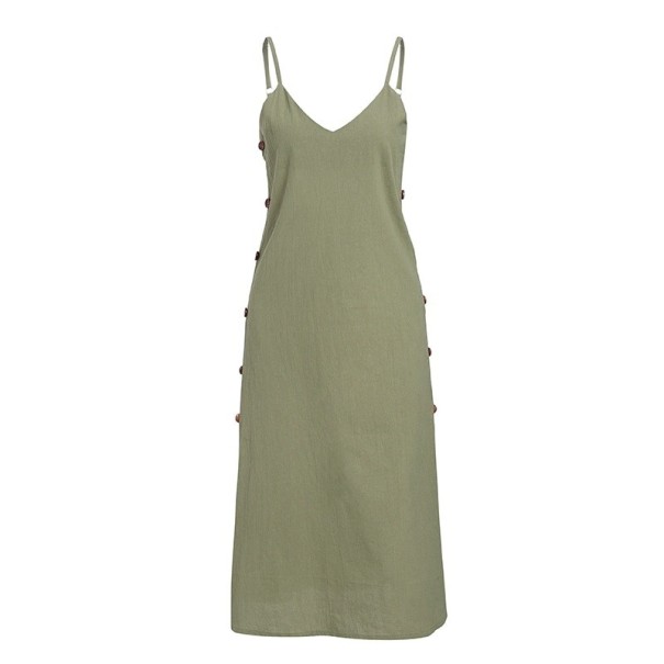 Letní šaty Arianna armádní zelená XS