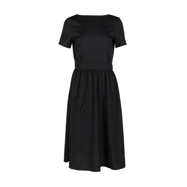 Letnia sukienka z odkrytymi plecami A1462 czarny XL