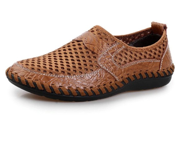 Letnie buty męskie J2650 brązowy 44