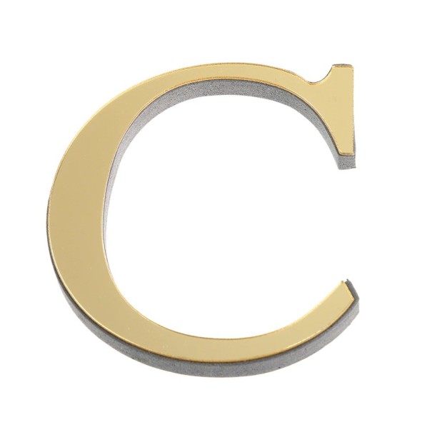 Letra acrílica decorativa C