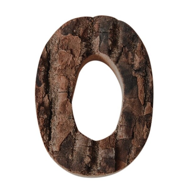 Letra decorativa de madera C475 O