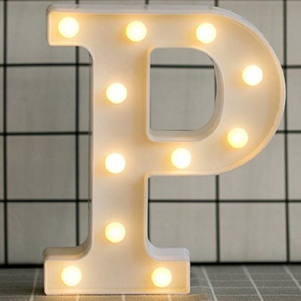 Letras luminosas decorativas P