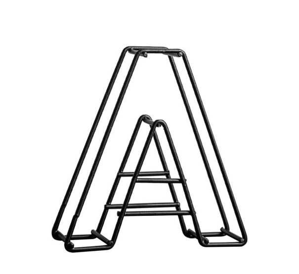 Lettera decorativa in ferro A