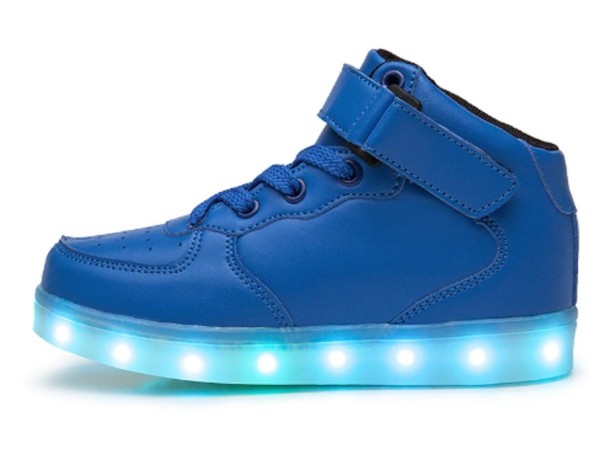Leuchtende Kinder-Sneaker A358 blau 32