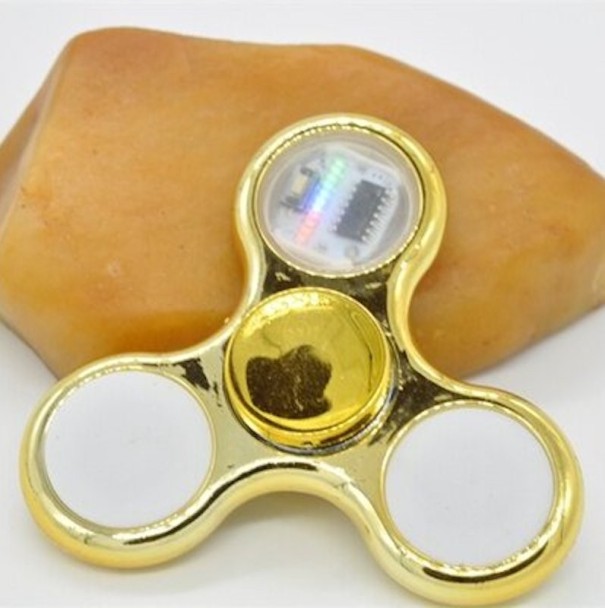 Leuchtender Fidget Spinner E83 gelb