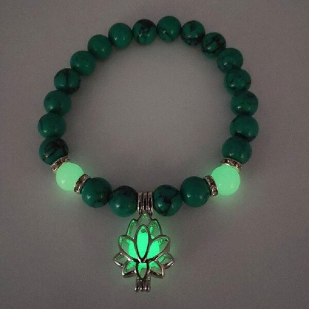 Leuchtendes Damenarmband mit Lotus 1